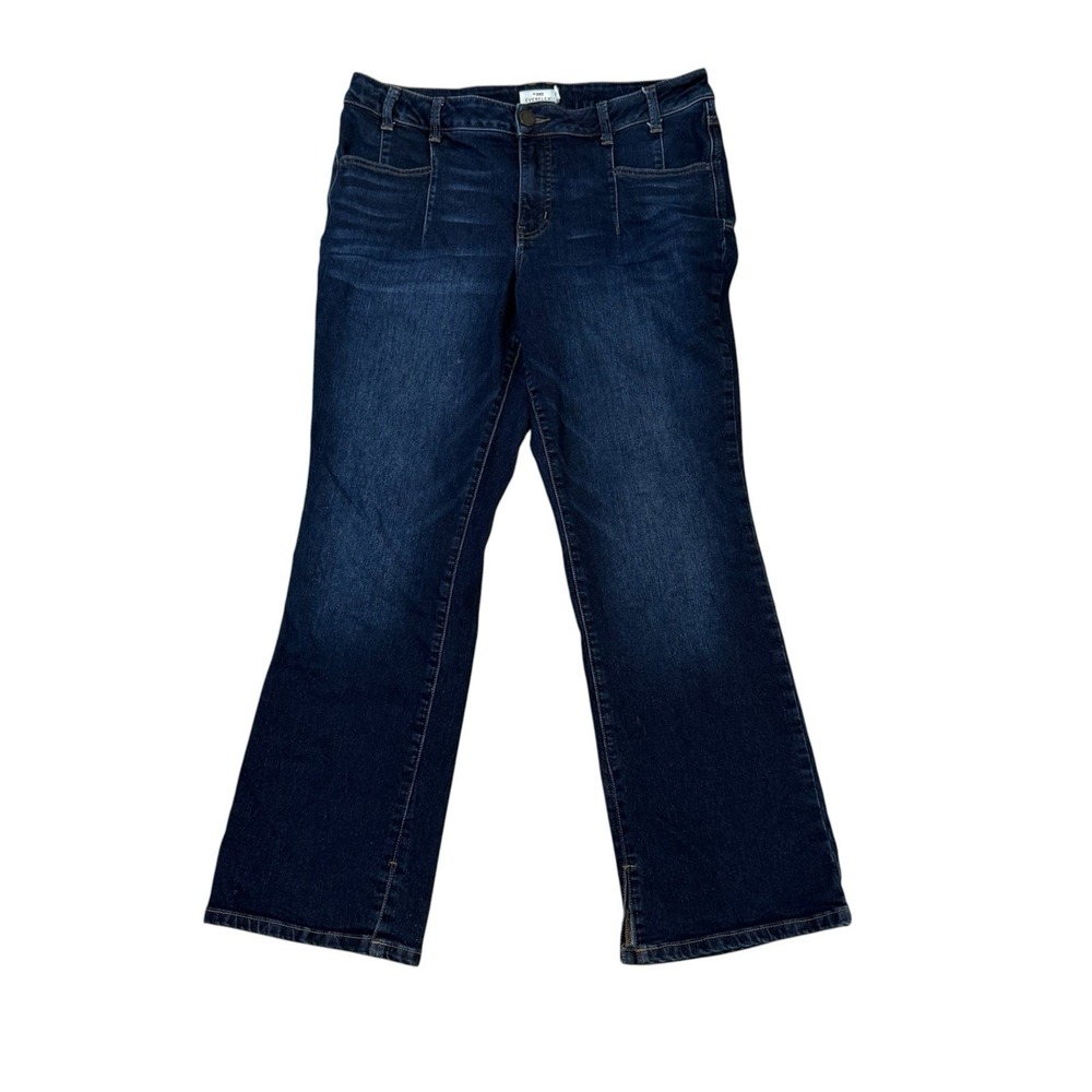 m Jeans By Maurices Everflex Slim Boot Mid Rise Jeans - Size 16 Dark Wash
